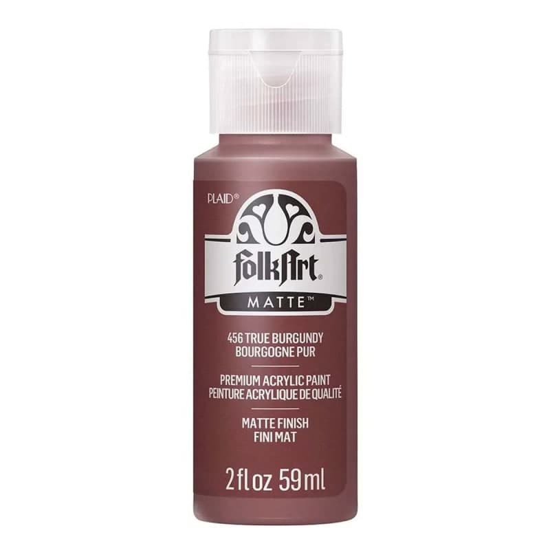 Folkart Color Acrylic True Burgundy - 2 oz