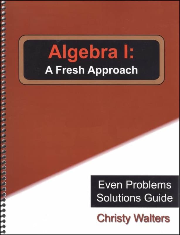 Algebra I: A Fresh Approach Even Answers &