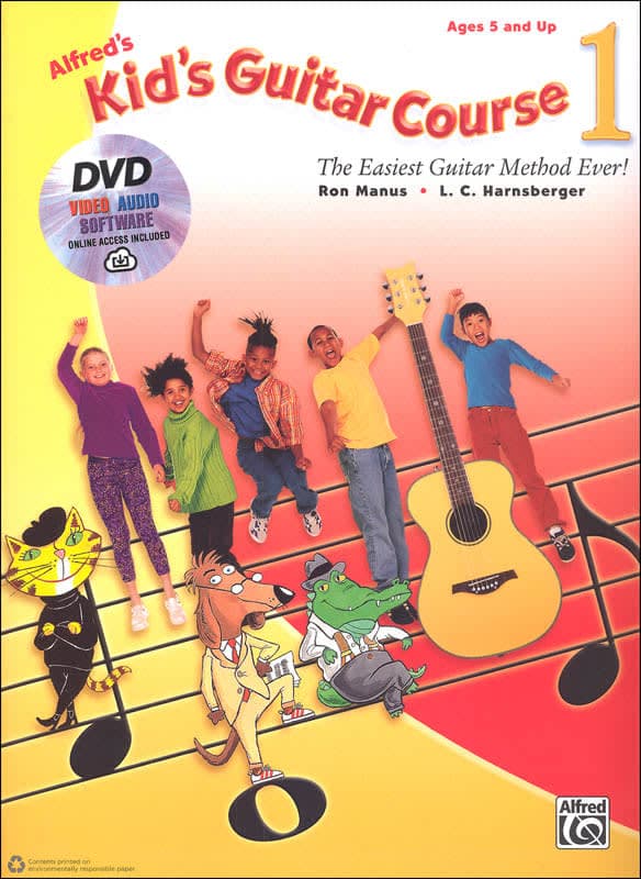Alfred's Kid's Guitar Course 1 Book w/ DVD and