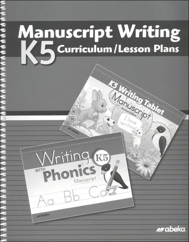 Abeka K5 Manuscript Writing Curriculum Lesson