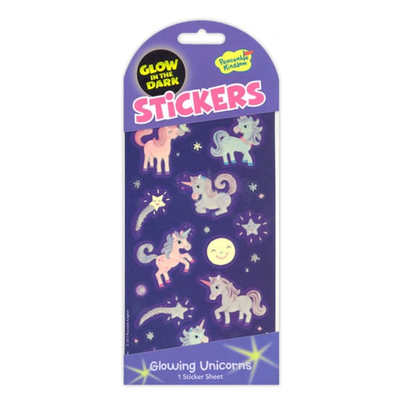 Glow-in-the-Dark Glowing Unicorn Stickers