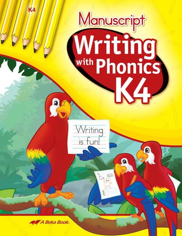 Abeka Writing with Phonics K4 Manuscript Bound