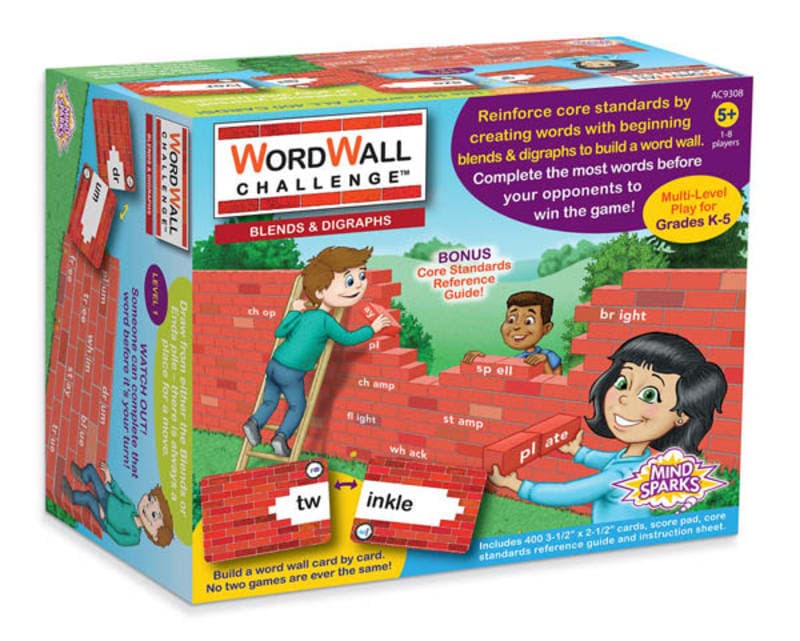 Mind Sparks WordWall Challenge Card Game - Blends