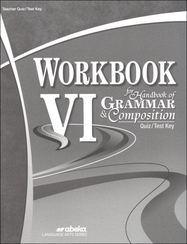 Abeka Workbook VI for Handbook of Grammar and