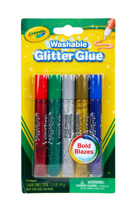Crayola Washable Glitter Glue - Bold Blazes