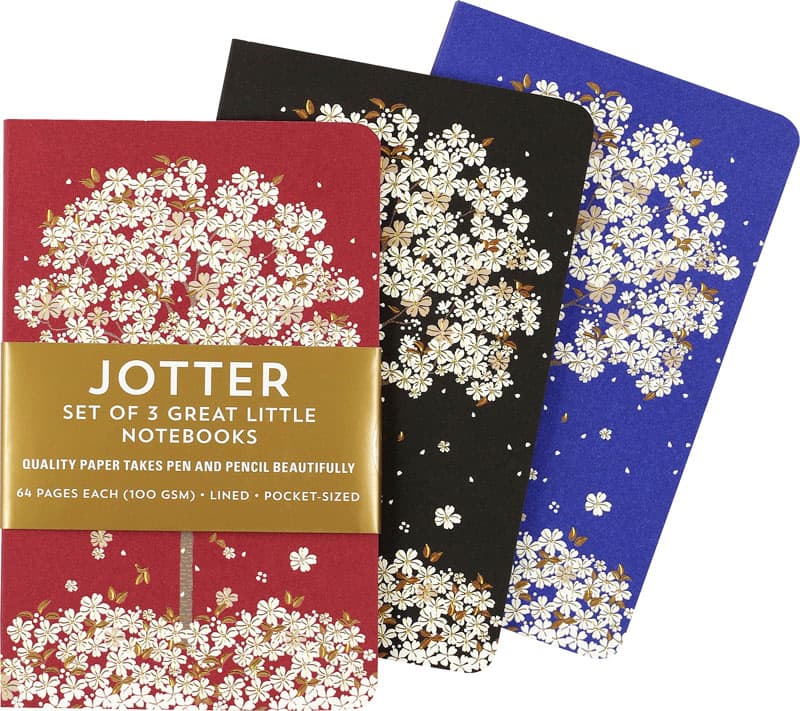 Jotters Mini Notebooks - Falling Blossoms (set of