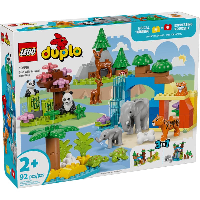 LEGO DUPLO Town 3 in 1 Wild Animal Families