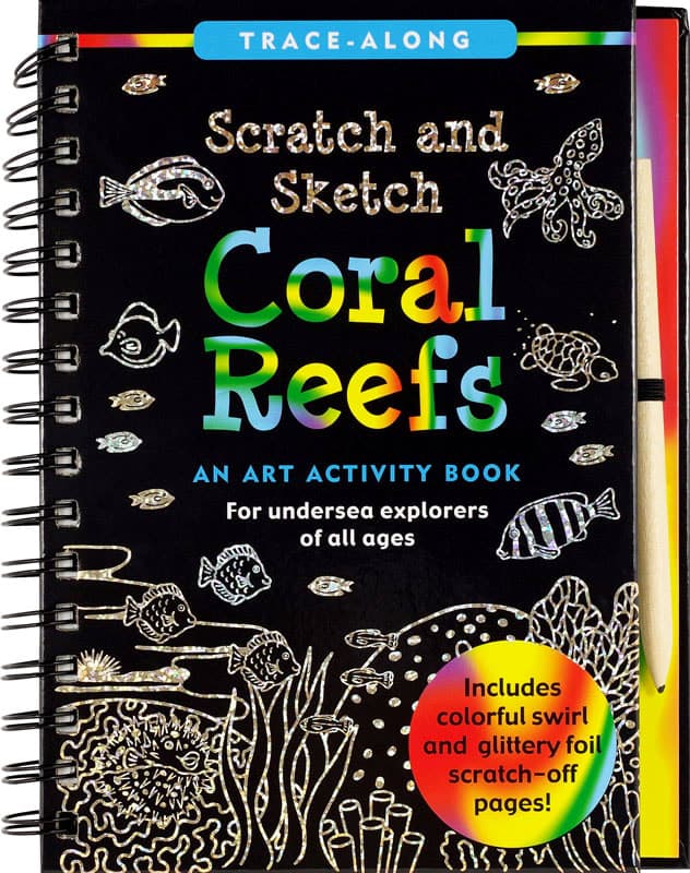Coral Reefs Scratch and Sketch Trace-Along