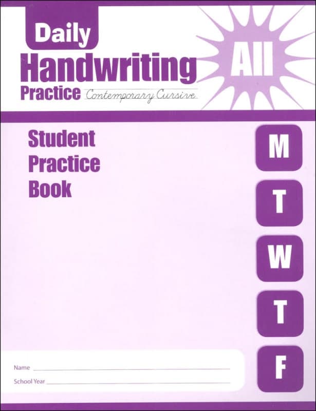 Daily Handwriting Practice Contemporary Cursive -