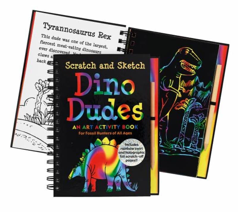 Dino Dudes Trace-Along Scratch and Sketch