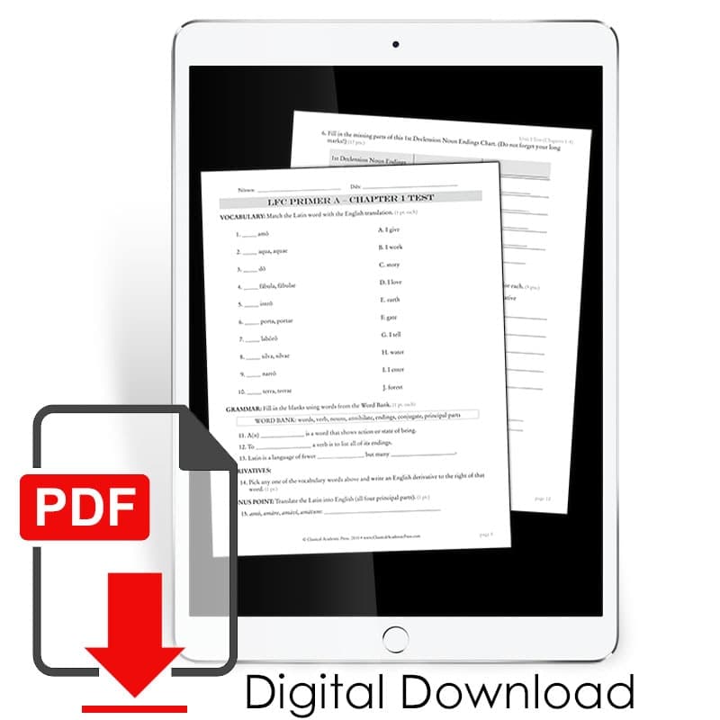 Latin for Children Primer C Test Packet (PDF)
