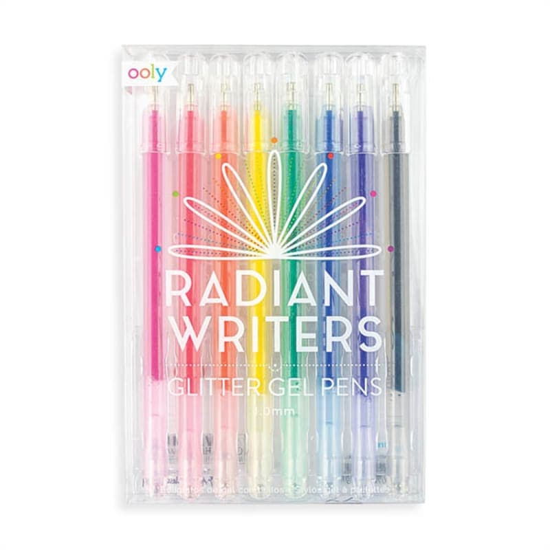 Radiant Writers Glitter Gel Pens (set of 8)