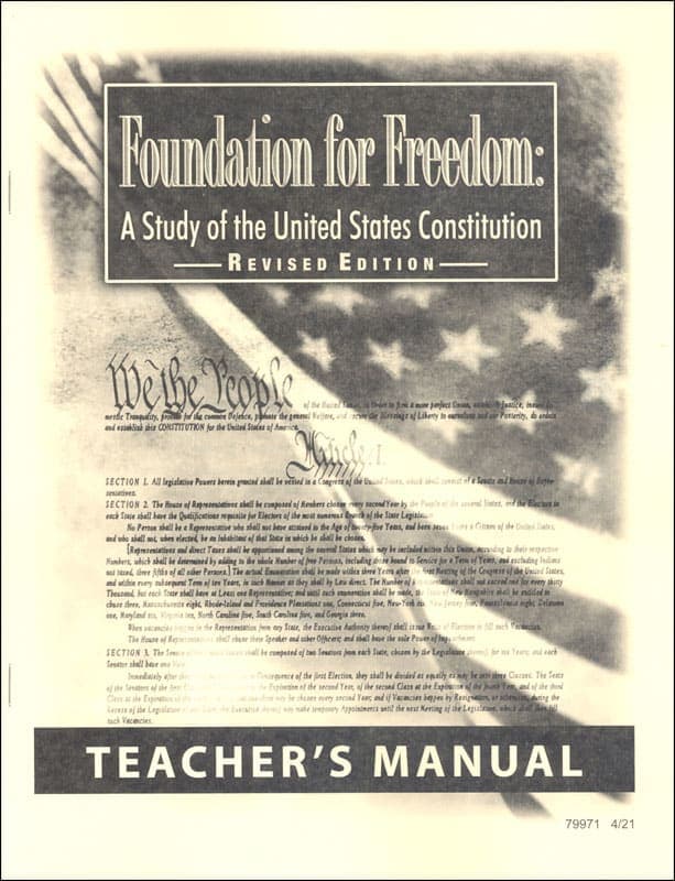 Foundation for Freedom Teacher's Manual (Revised