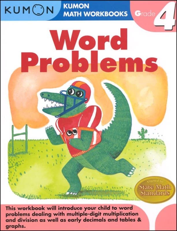 Kumon Word Problems Workbook - Grade 4