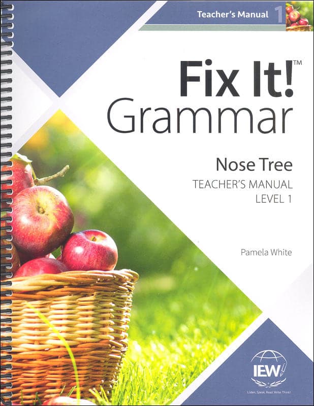 Fix It! Grammar: Level 1 Nose Tree Teacher's