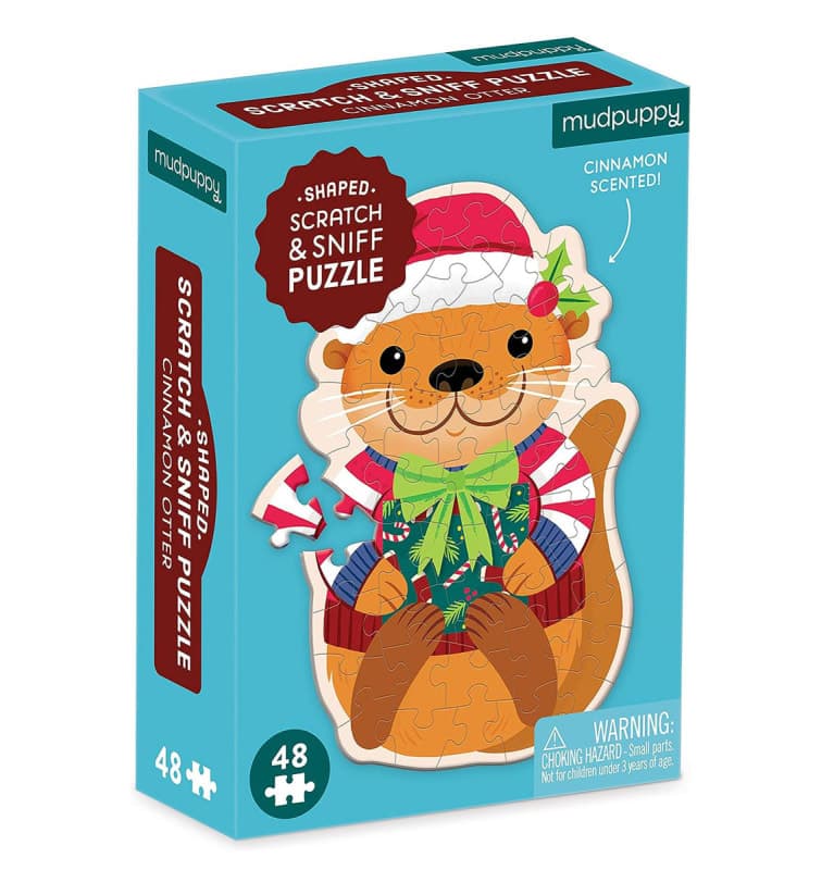 Cinnamon Otter 48 Piece Scratch and Sniff Shaped