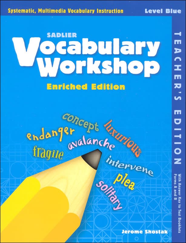 Vocabulary Workshop Enriched Teacher Edition