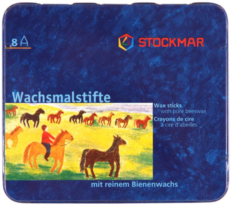 Stockmar Beeswax Crayons Basic Colors Set/8
