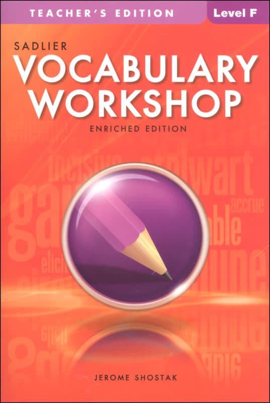 Vocabulary Workshop Enriched Teacher Edition