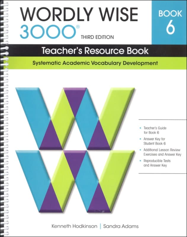 Wordly Wise 3000 3rd Edition Teacher's Resource