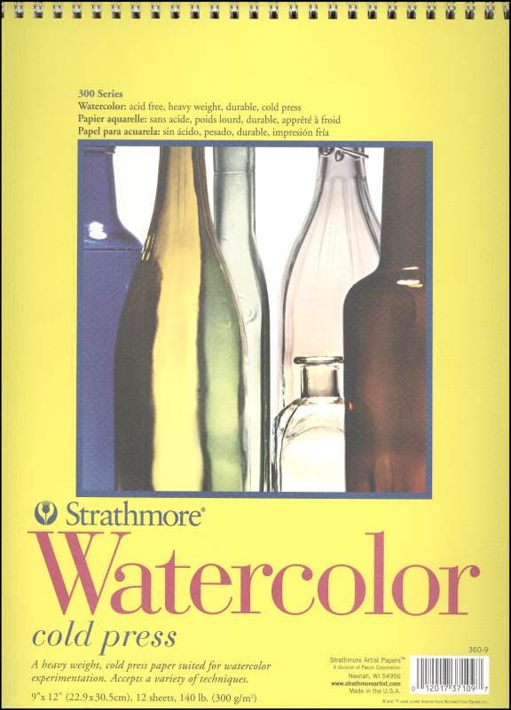 Watercolor Pad, 9" x 12" - 12 Sheets (Strathmore