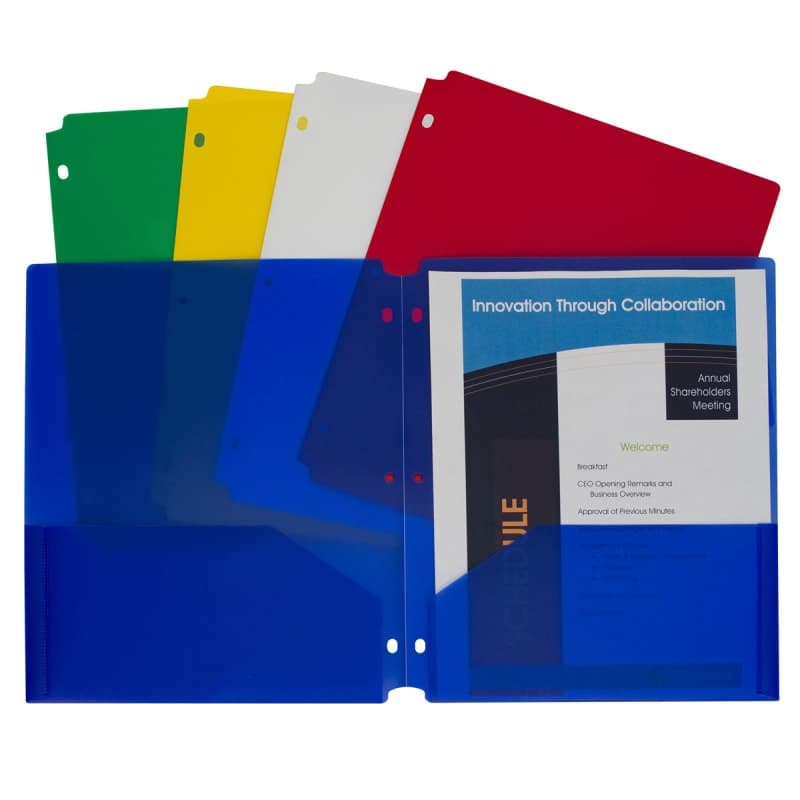 Portfolio Folder 2-Pocket Heavyweight Poly with