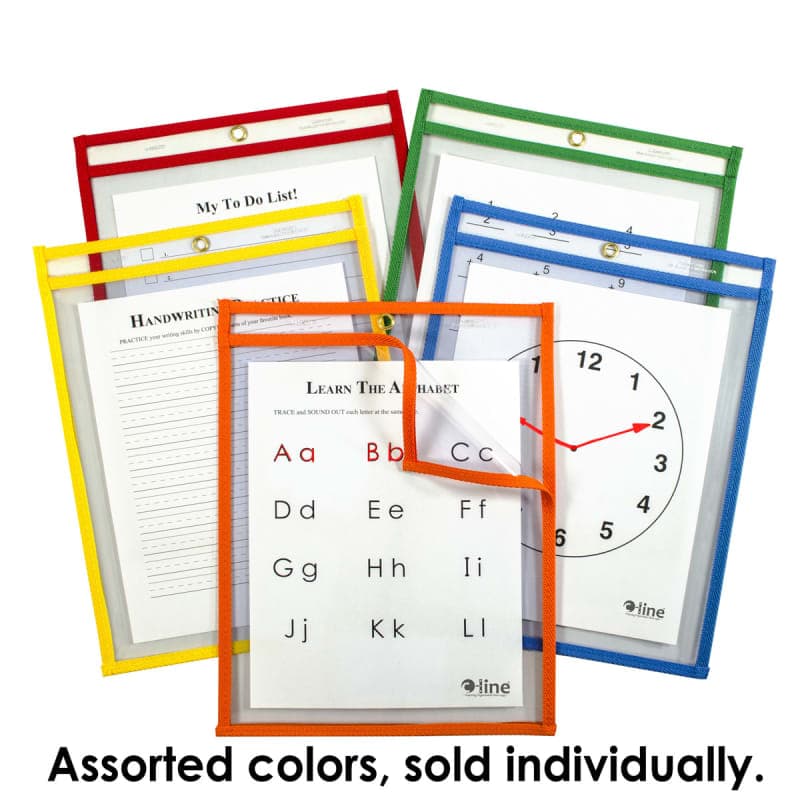 Easy Loading Reusable Dry Erase Pocket (9" x 12")