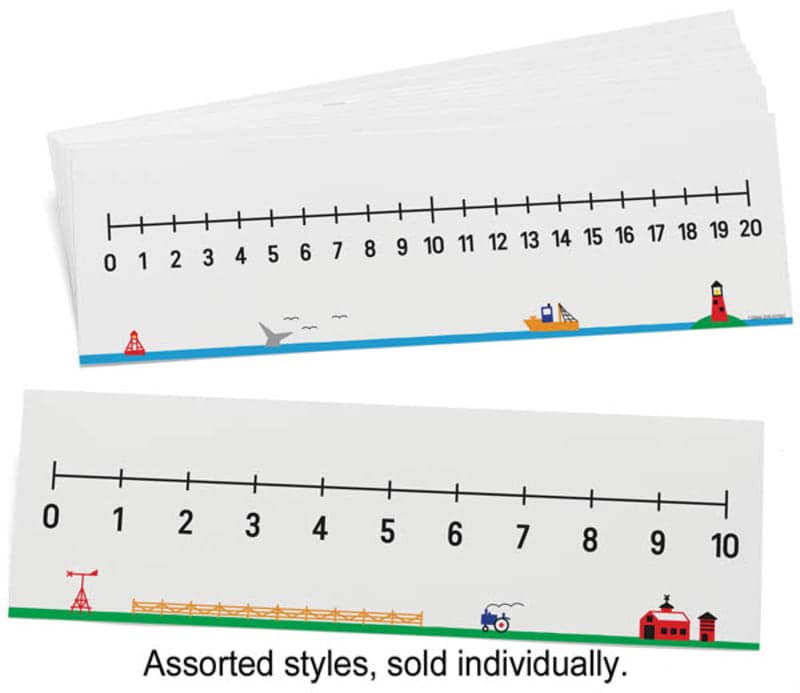 Write-On/Wipe-Off Desktop Number Line 0-10/0-20