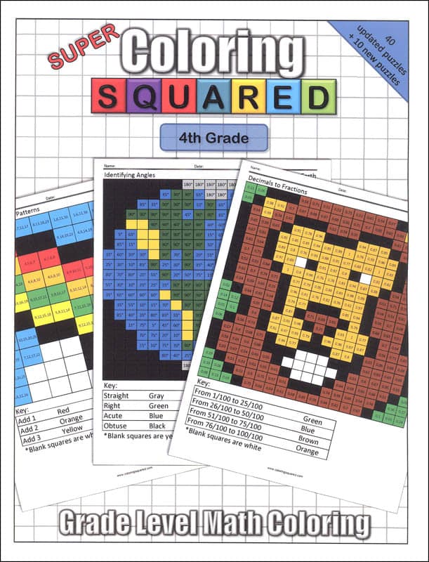 Super Coloring Squared: 4th Grade