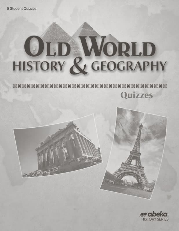 Abeka Old World History and Geography Quiz Book