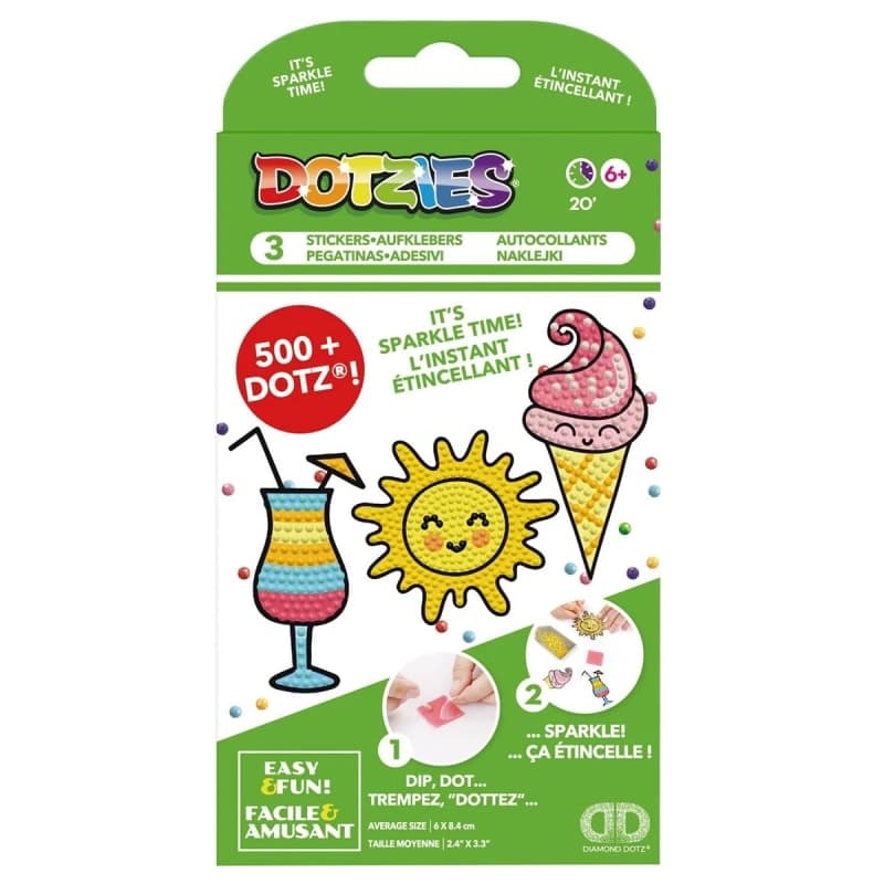 Dotzies 3 Stickers Multi Pack - Sunshine