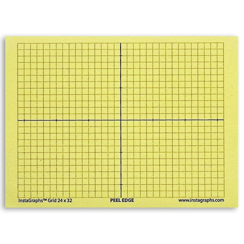 InstaGraphs Grid 24 x 32 Grid with Marked Axis