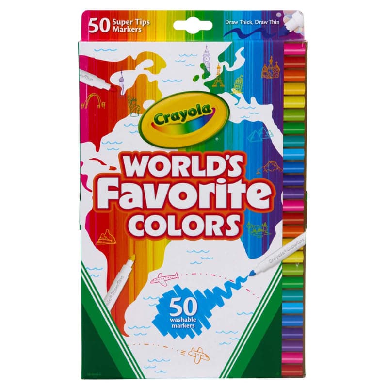 Crayola Washable Super Tip Markers World's