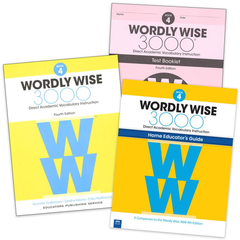 Wordly Wise Book 4 Home Educator Set