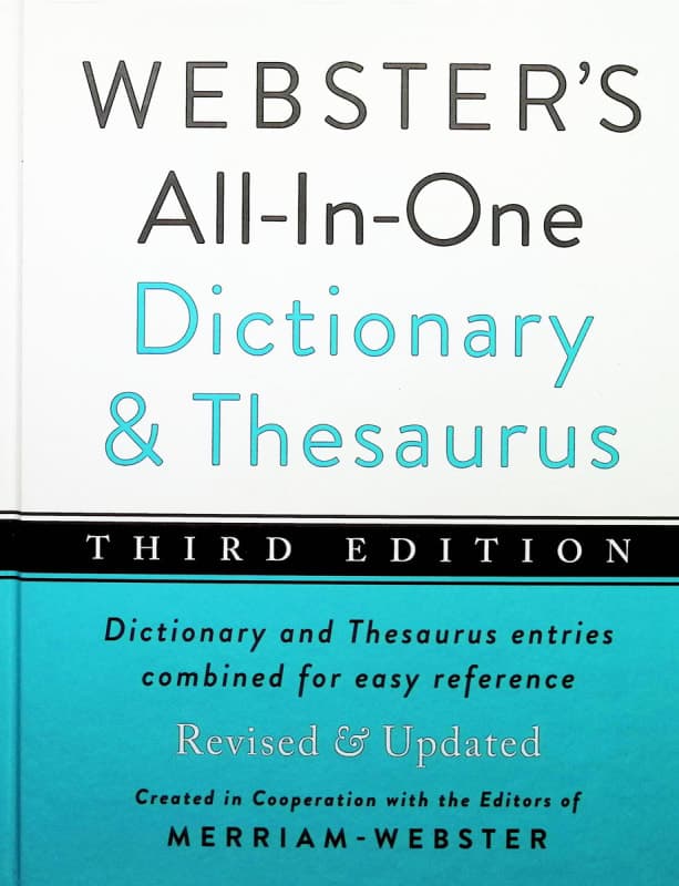Webster's All-In-One Dictionary & Thesaurus,
