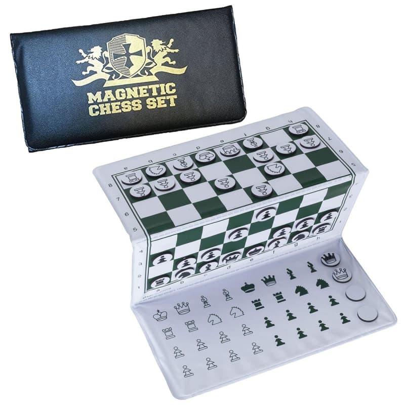 Magnetic Checkbook Chess Set - Travel