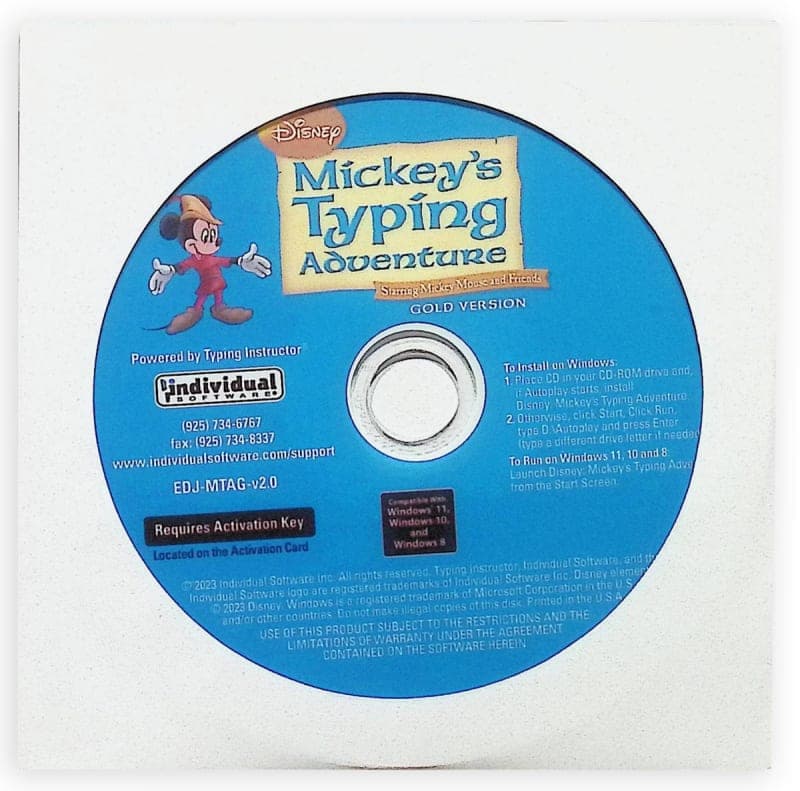 Mickey's Typing Adventure Gold (Windows) in paper