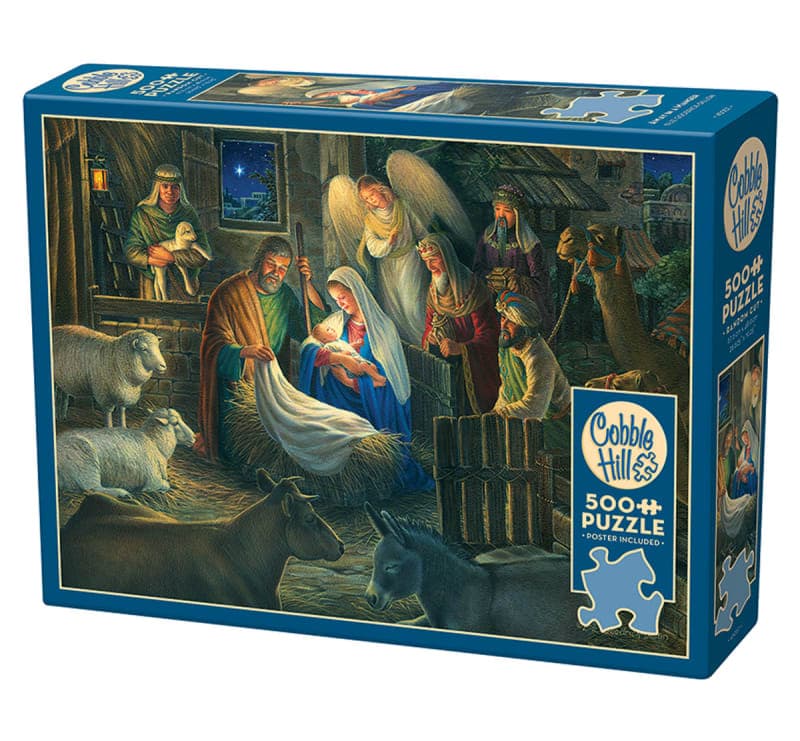 Cobble Hill Away in a Manger Jigsaw Puzzle (500