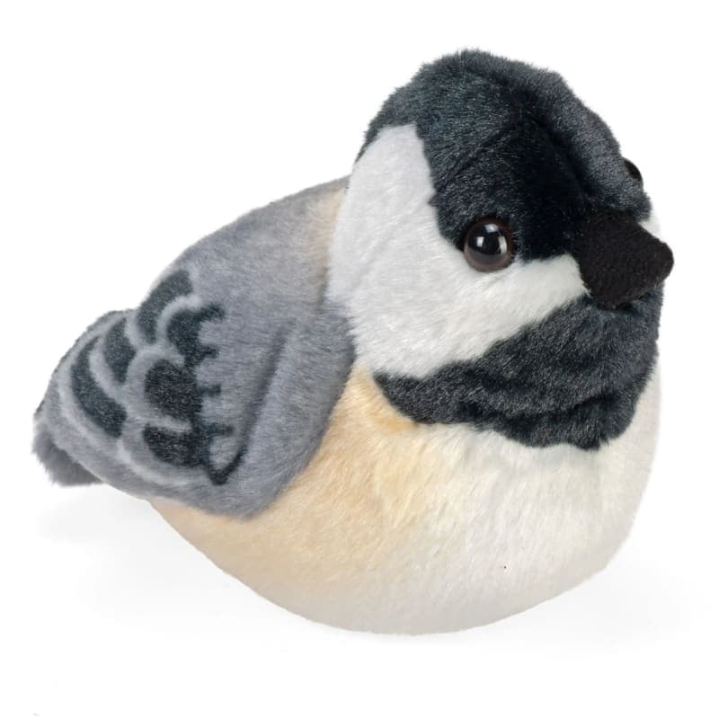 Audubon Bird: Black-Capped Chickadee Plush With