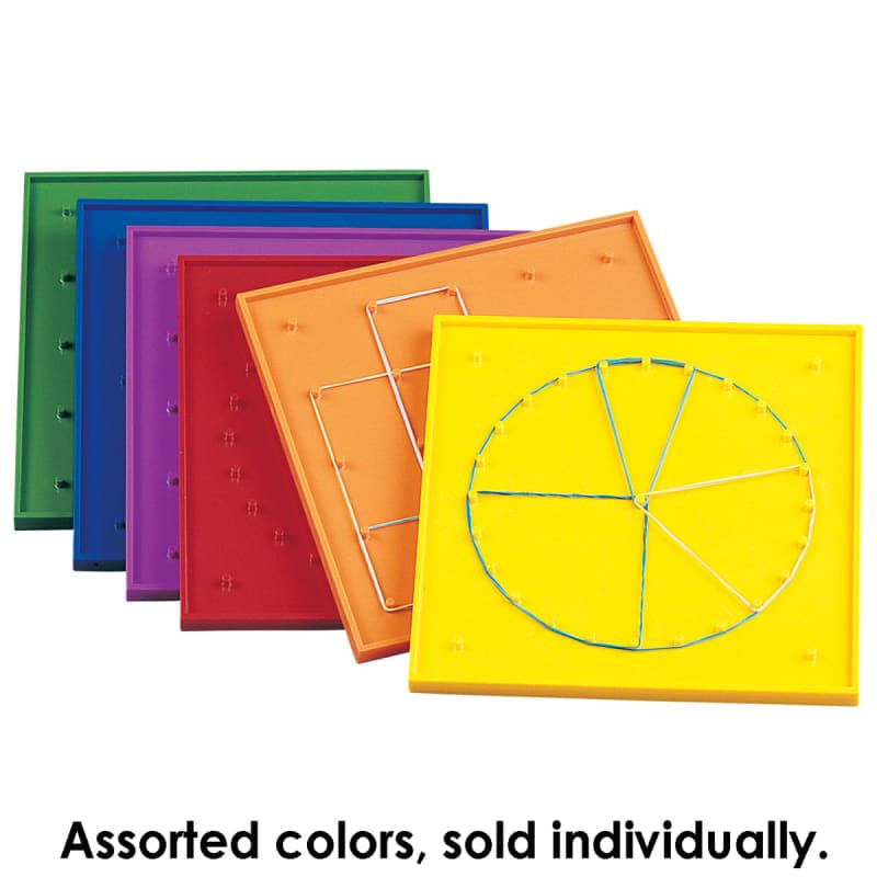Geoboard 7" 5x5 pin double-sided w/ rbr bands