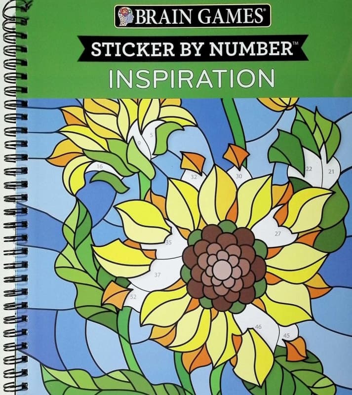 Sticker By Number: Inspiration (Brain Games) 52