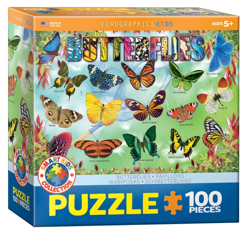 Eurographics Kids Garden Butterflies Puzzle - 100