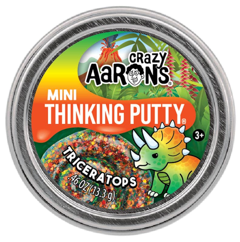 Crazy Aaron's Triceratops Thinking Putty 2" Mini