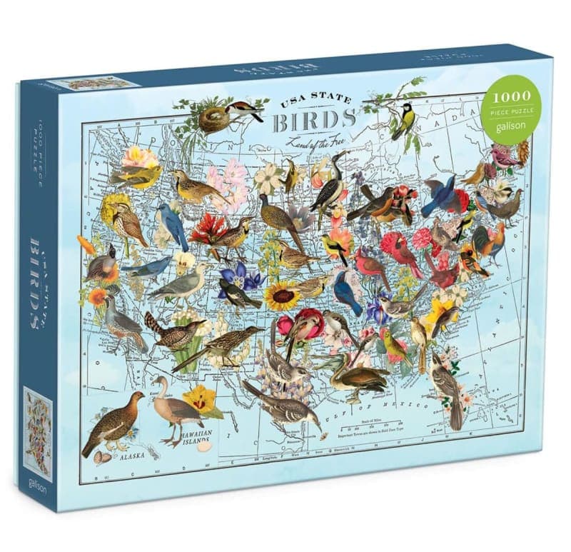 Wendy Gold State Birds 1000 Piece Puzzle