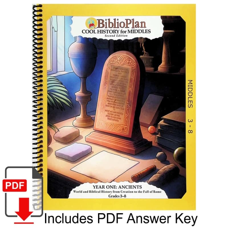 BiblioPlan Ancient Cool History for Middles, 2nd