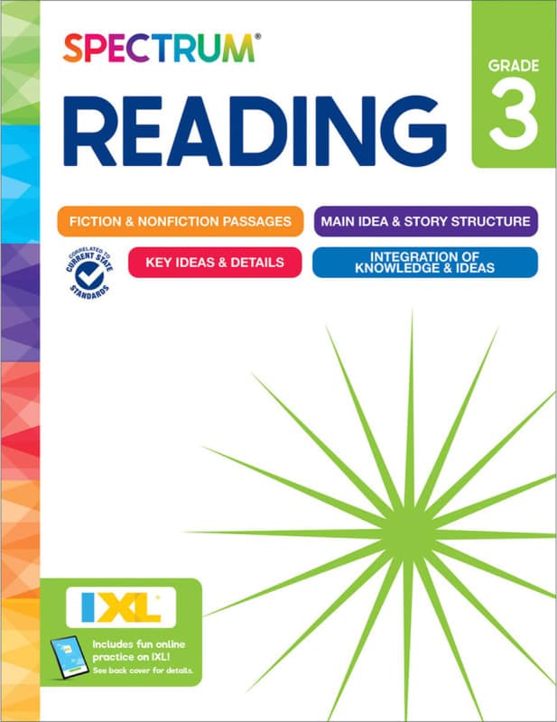 Spectrum Reading 2025 Grade 3 (check web link for