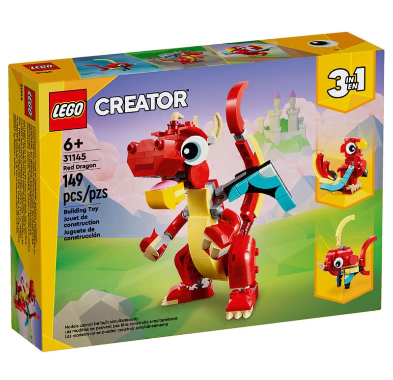 LEGO Creator 3-in-1 Red Dragon (31145) (check web