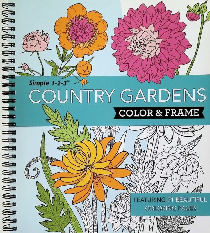 Color & Frame: Country Gardens (64 pages)