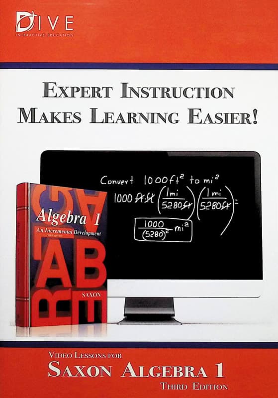 DIVE CD-ROM for Saxon Algebra 1 3rd Edition