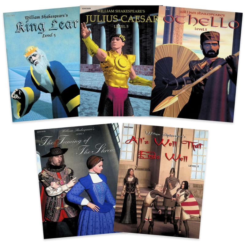 All Level 5 Shakespeare Classic Worktexts (5 Pack)